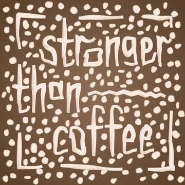 Coffee lover quote Stock Illustration
