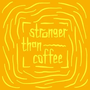 Coffee lover quote Stock Illustration