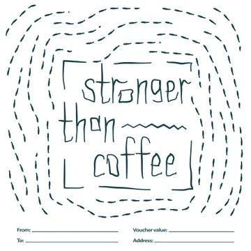 Coffee lover quote Stock Illustration