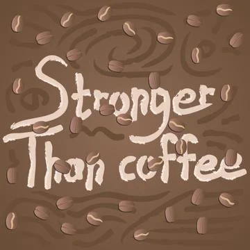 Coffee lover quote Stock Illustration