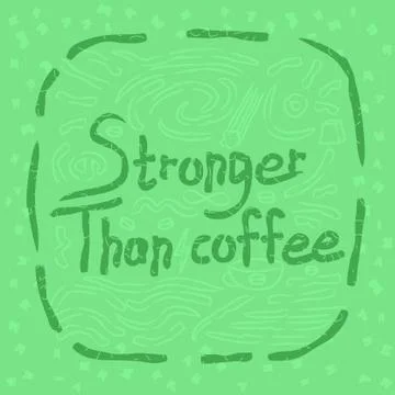 Coffee lover quote 스톡 일러스트