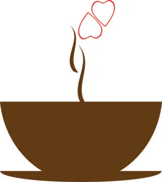 Coffee Lovers Logo Illustrazione stock
