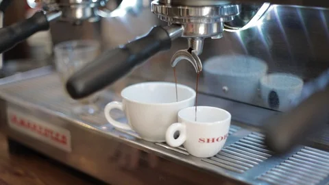 Coffee Machine 100fps Stock Footage 92058868