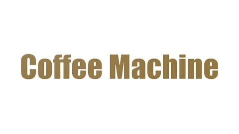 Coffee Machine Animated Wordcloud Isolated On White Video stock 107207654