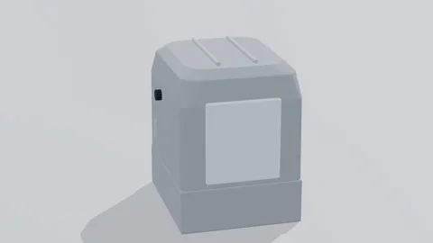 Coffee machine appliance 3d loop white background 3D animation seamless loop Stock Footage 341848613