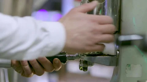 Coffee machine in bar Stock Footage 83715139