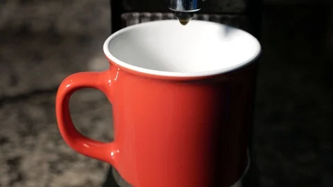 Coffee machine being made Stock Footage 121036143