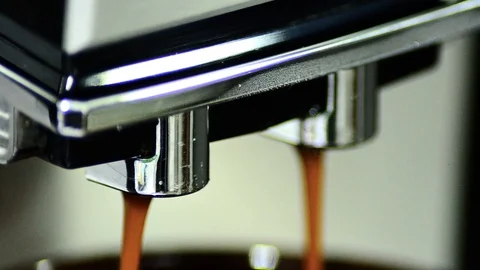 Coffee machine to BREW coffee, latte, cappuccino. 29 Video stock 104367946