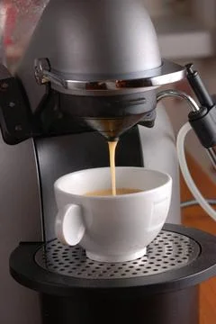 Coffee machine Coffee machine pouring espresso in cup Copyright: xZoonar.c... Stock-Fotos