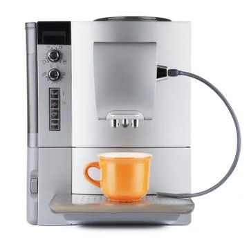 Coffee Machine With Cup Stock Photos