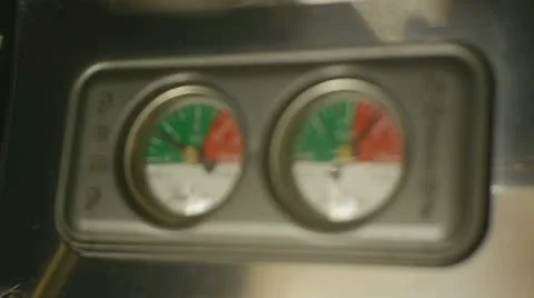 Coffee machine dials Video stock 12586736