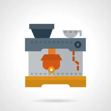 Coffee machine flat vector icon Stockillustratie