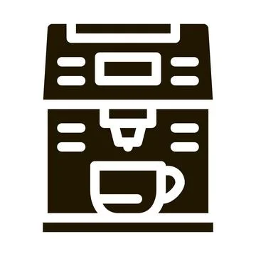 Coffee machine gadget icon Vector Glyph Illustration イラスト素材