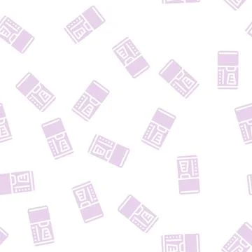 Coffee machine glyph vector seamless pattern Stockillustratie