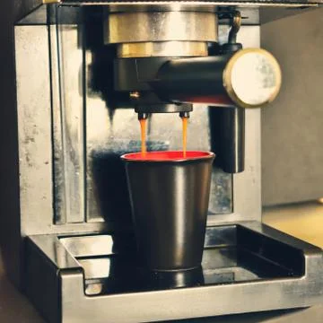 Coffee Machine at home Stock Photos