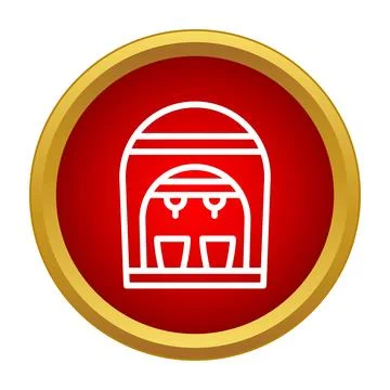 Coffee machine icon brewing espresso beverage in kitchen Stock Illustration