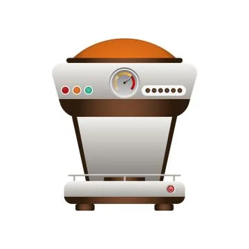 Coffee machine icon. Coffee time design. Vector graphic Stock Illustration