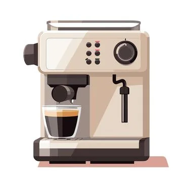 Coffee machine icon. Flat illustration of coffee machine vector icon for web des Stock Illustration