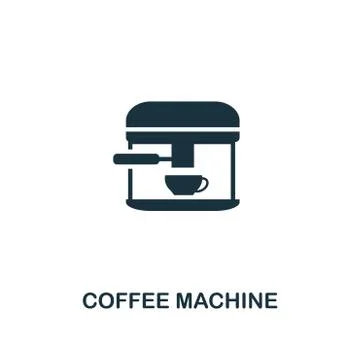 Coffee Machine icon. Premium style design from coffe shop icon collection. UI Stock Illustration