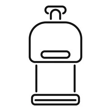 Coffee machine icon representing brewing process using filter イラスト素材