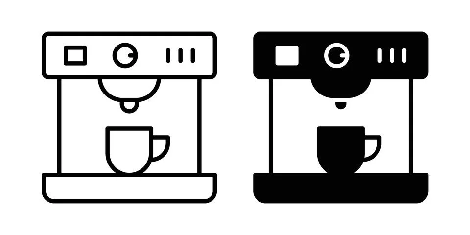 Coffee machine icon vector design. EPS10 Stock Illustration