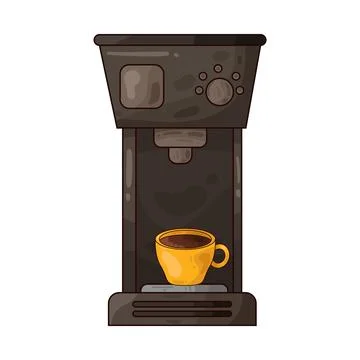 Coffee machine illustration Stock Illustration