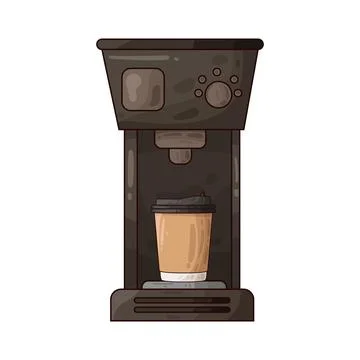 Coffee machine illustration Stock Illustration