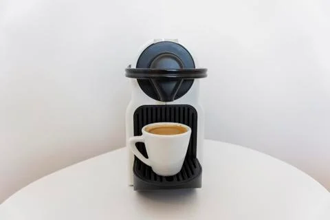 Coffee machine isolated at home Stock Photos