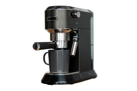 Coffee machine isolated on white background Stock Photos