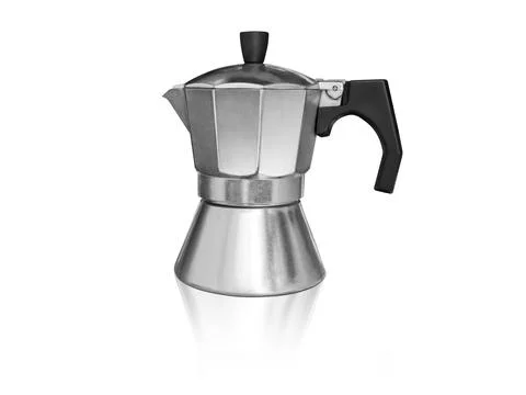 Coffee machine isolated on white background Stock Photos