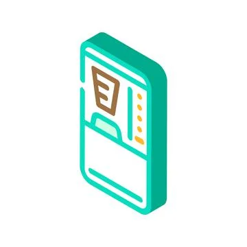 Coffee machine isometric icon vector illustration Stockillustratie