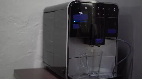 Coffee machine in the kitchen Stock Footage 325436664