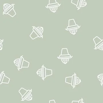 Coffee machine line vector seamless pattern sign 스톡 일러스트