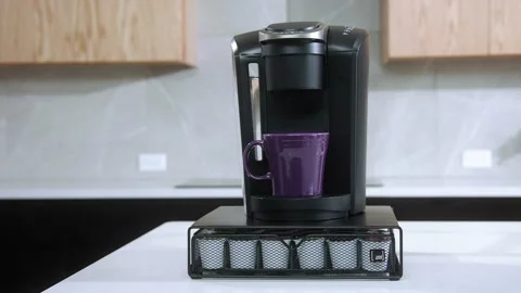 Coffee machine make coffee Stock Footage 223880883