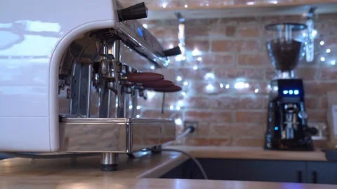 Coffee Machine Maker Stock Footage 125483069