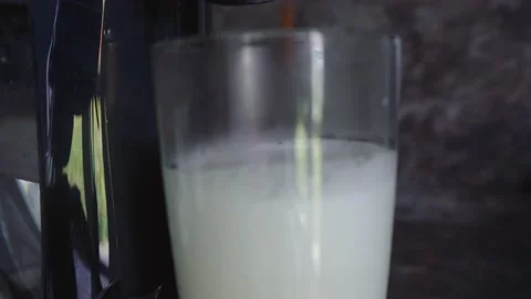 Coffee machine makes coffee in unfocus Stock Footage 138133553