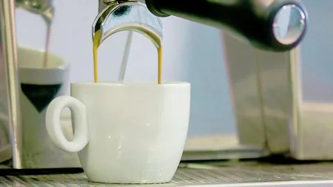 Coffee machine making coffee Stock Footage 309370564