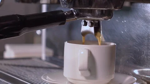 Coffee machine making double espresso 스톡 동영상 116959543