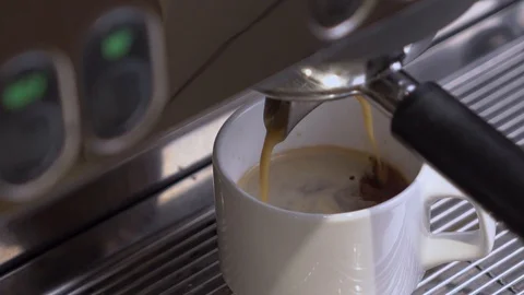Coffee machine making double espresso Stock Footage 116959687