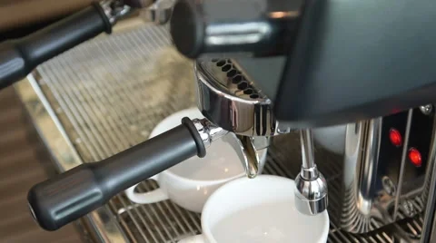 Coffee machine making espresso. Stock Footage 52430305