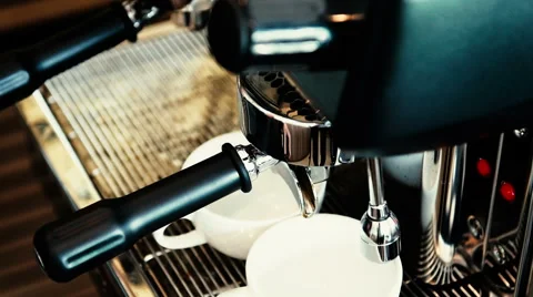 Coffee machine making espresso. Stock Footage 57658243