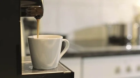 Coffee machine making espresso. Stock Footage 71777634
