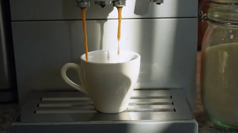 Coffee machine making espresso Stock Footage 88617351