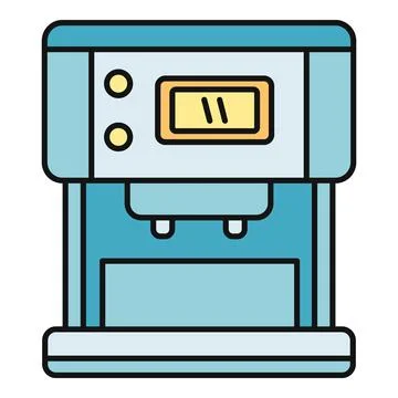 Coffee machine making refreshing espresso beverage illustration Stock Illustration