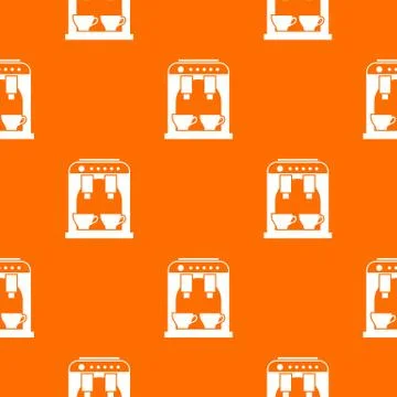 Coffee machine pattern seamless 스톡 일러스트