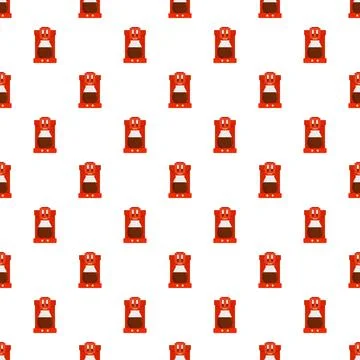 Coffee machine pattern seamless Stock Illustration