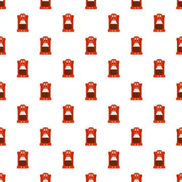 Coffee machine pattern seamless vector Stock Illustration