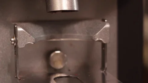 A coffee machine is pouring coffee. Stock Footage 75192839