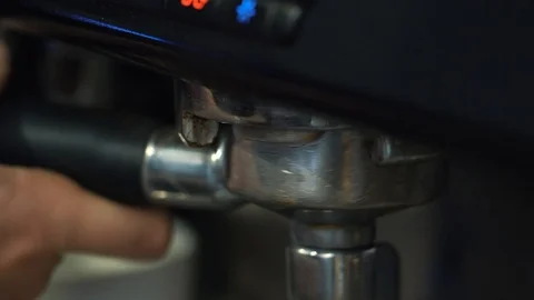Coffee machine pouring espresso in cup Stock Footage 89067205