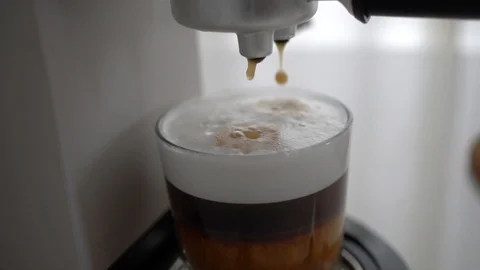 Coffee Machine Pouring Espresso In Cup Stock Footage 101444623